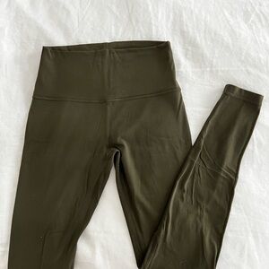 Lululemon Align 28” Leggings Olive Green Size 6